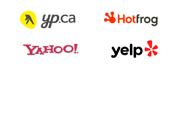 business listings citations yp.ca hotfrog yahoo yelp