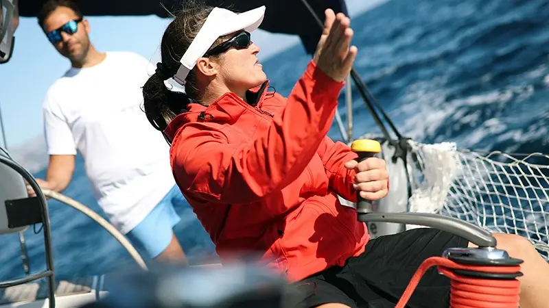 seo audit checklist sailing analogy woman navigating team