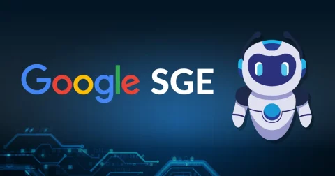 google sge Search Generative Experience with robot sidekick