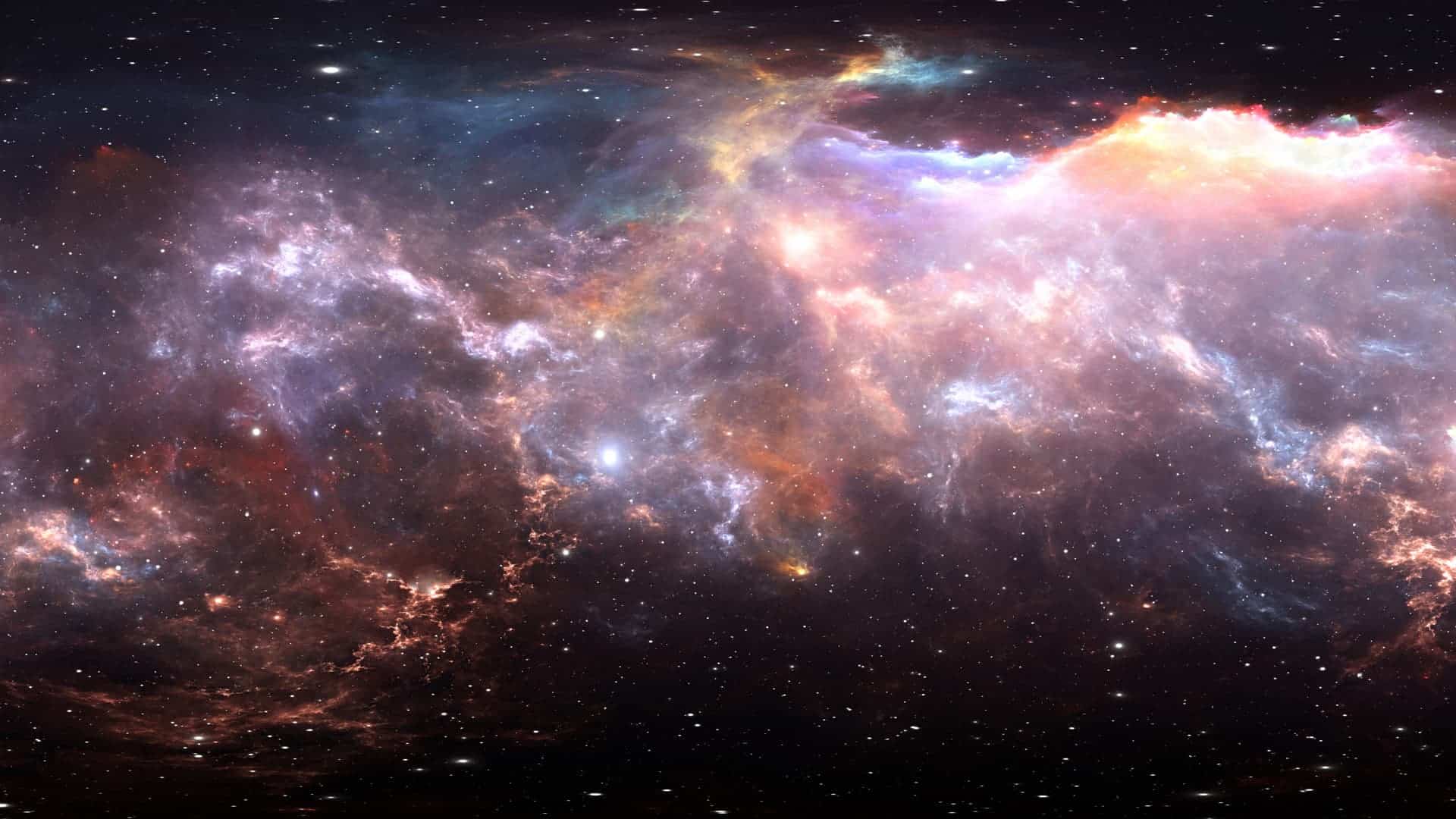 space nebula cloud flashes