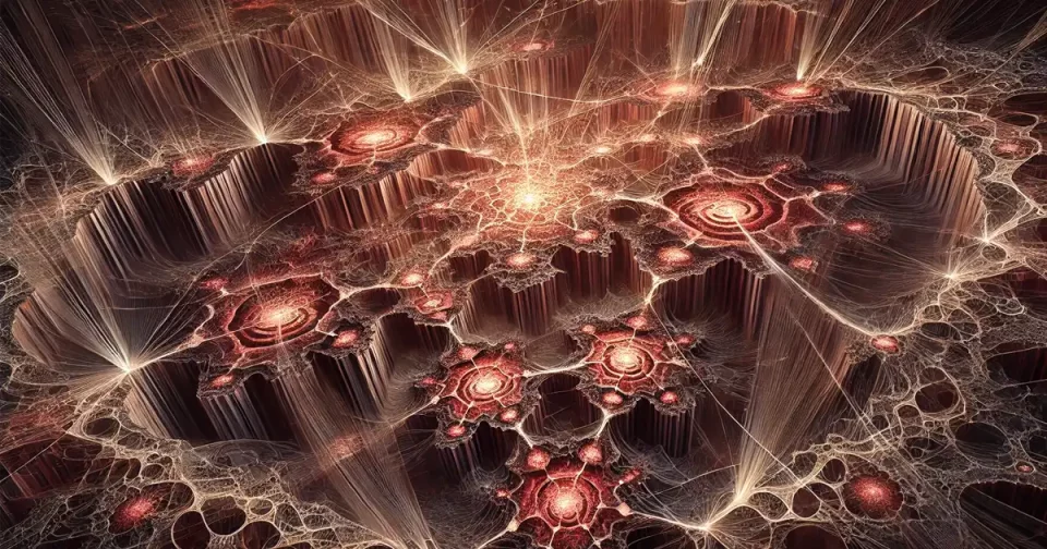 seo link building strategies fractal art concept breaking links building bridges