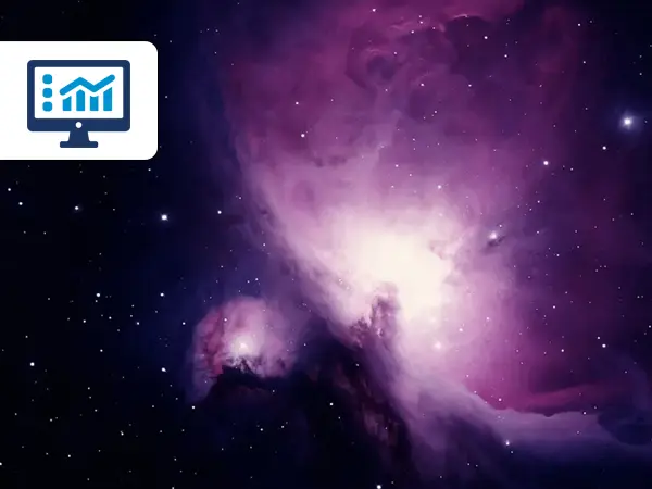 conversion rate optimization CRO service with nebula background